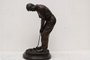 Golfista Z Brązu - Prezent - Golf Mega Figura Brąz