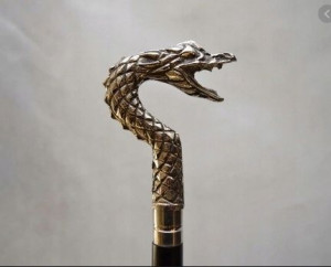 Laska Spacerowa Chrom - Smok - Dragon