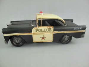 Metalowy Model Zabawka - Auto Policja Policjant