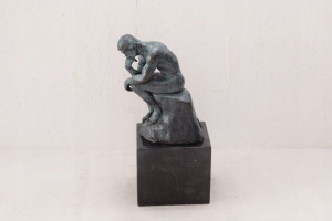 Myśliciel Rzeźba Auguste Rodin - Patyna Brąz 20cm