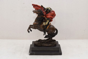 Napoleon Bonaparte Na Koniu Figura Z Brązu Grawer