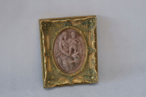 Obraz Alabaster - Złota Rama - Matka Córka 29x23cm