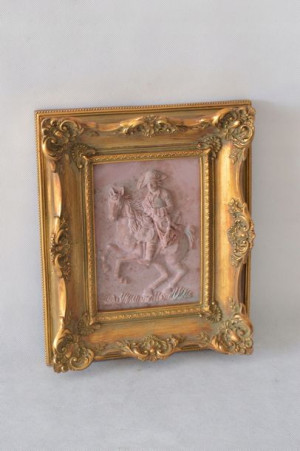Obraz Alabaster - Złota Rama - Napoleon Na Koniu