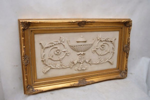 OGROMNY OBRAZ ALABASTROWY ornament dekor 60X100cm