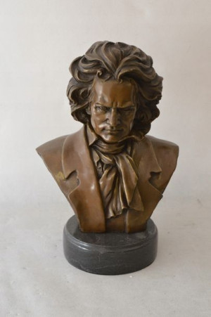 Popiersie FIGURA Z BRĄZU LUDWIG VAN BETHOVEEN brąz