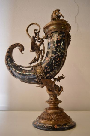 Porcelana Róg Obfitości porcelana + brąz szczęście