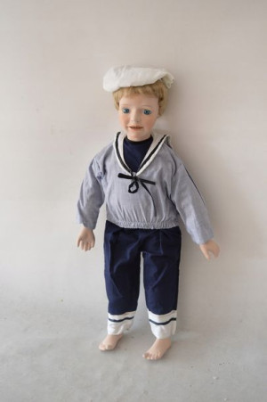 Porcelanowa Lalka Chłopczyk - Unikat !