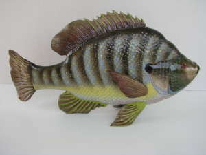 Porcelanowa Pielęgnica - Ryba - Porcelana + Brąz