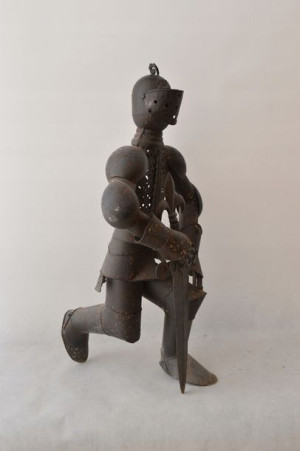 Przysięga Rycerska - Rycerz Klęczący Z Metalu 72cm