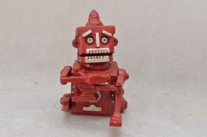 RUCHOMA ANGIELSKA Skarbonka robot - ŻELIWO