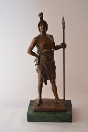Wojownik Mityczny - Gladiator Duża Figura Z Brązu