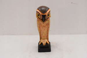 Żeliwna Sowa - Modernistyczna Figura - Prezent