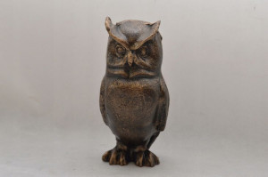 Żeliwna Sowa Figura Prezent Uczeń Student Gift