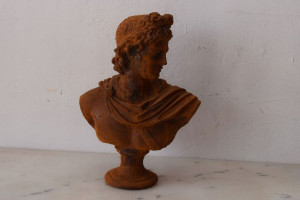 Żeliwna stara figura - Popiersie Cezar Mitologia
