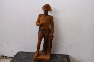 Żeliwna Stara Figura Napoleon Bonaparte Wódz