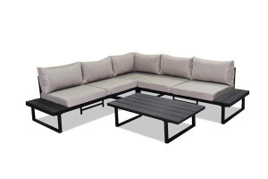 Zestaw modułowy mebli ogrodowych sofa stół VENTURAO 5os. WZ.01 j.szary