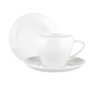 Serwis kawowy porcelanowy MariaPaula Moderna Biała na 6 osób (18 el.)
