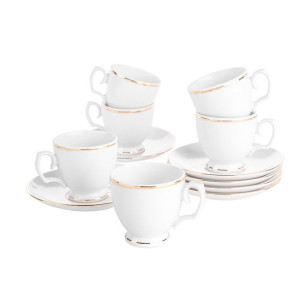 Mariapaula Klasyka Złota Linia Zestaw Do Espresso 100ml/12cm 6/12 (l02)