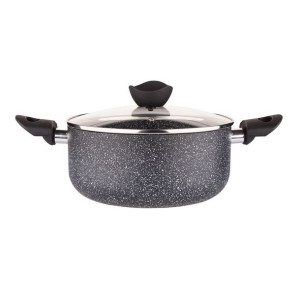 Garnek na indukcję aluminiowy z pokrywką Olimp 24 cm