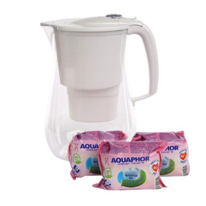 Dzbanek filtrujący wodę z wkładem magnezowym Aquaphor Onyx, B100-25 4,2 l B