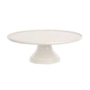 Patera na ciasto i tort na nóżce porcelanowa 27,5 x 9,7cm