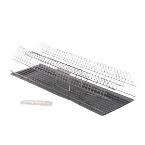 Suszarka do naczyń do szafki 80 cm / szafkowa srebrna z tacką