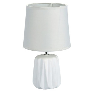 Lampa Stołowa Z Podstawą Ceramiczną 18x31 Cm Biała