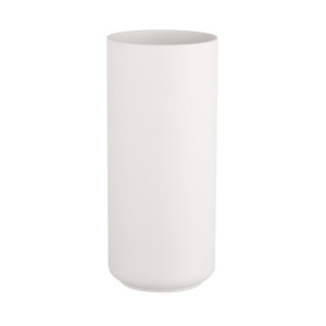 Wazon na kwiaty ceramiczny ozdobny szary 25 cm