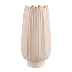 Wazon na kwiaty porcelanowy kremowy 24,5 cm