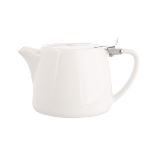 Zaparzacz dzbanek do herbaty i kawy porcelanowy Regular kremowy 550 ml