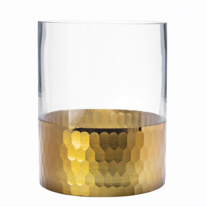 Golden Honey Wazon / Świecznik Szklany H-15 Cm (color Box)