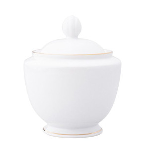 Cukiernica porcelanowa MariaPaula Złota Linia Karolina biała 330 ml