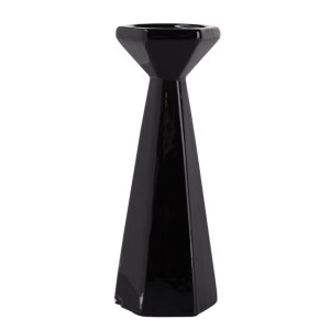 Świecznik ozdobny czarny 24,5 cm