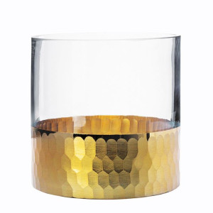 Golden Honey Wazon / Świecznik Szklany H-12 Cm (color Box)