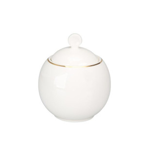 Bella Złota Linia Cukiernica 350 Ml Porcelana Kremowa Opaska Pvc
