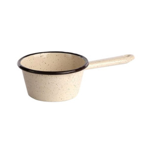 Rondel emaliowany Silesia kremowy nakrapiany 0,45 l