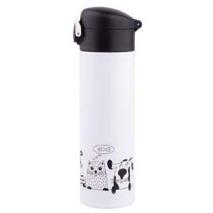 Termos nierdzewny do kawy i herbaty Cool Friends biały 320 ml