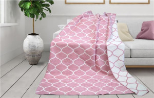 Koc "greno" glamour coll. 150x200 decor pudrowy