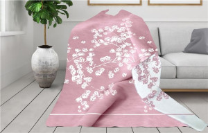 Koc "greno" glamour coll. 150x200 kyoto róż pudr