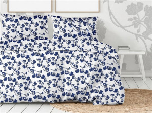 Pościel bawełniana 160x200 porcelanowa