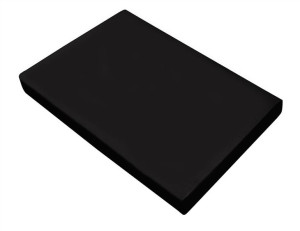 Prześcieradło satyna kolor 220x210 czarne