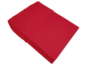 Prześcieradło jersey bielbaw 140x200 czerw (067)