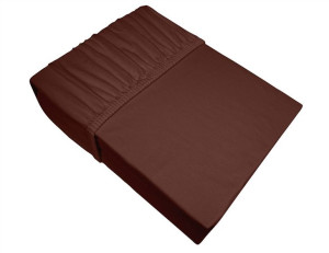 Prześcieradło jersey bielbaw 120x200 brąz (021)