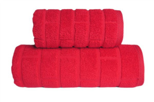 Ręcznik "greno" brick 70x140 czerwony