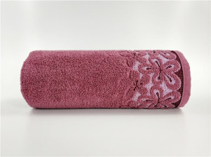 Ręcznik "greno" bella 70x140 purpurowy