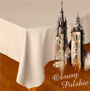 Obrus polski "greno" 80x80 słomka