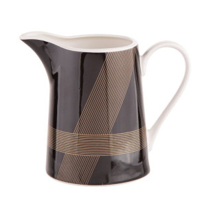 Mlecznik dzbanek do mleka porcelanowy Modern Art czarny 250 ml