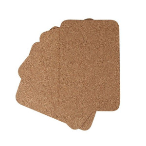 Kpl. 4 Podkładek Prostokątnych 25x35cm Korek Naturalny