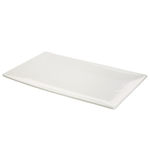 Półmisek porcelanowy Regular prostokątny kremowy 31 cm
