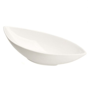 Półmisek salaterka porcelanowa Regular łódka kremowa 30 cm